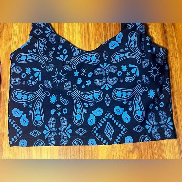 Bundle of 2 Offline Aerie Real Me Low Key Longline Sports Bra Pink Blue Size M - Picture 9 of 10